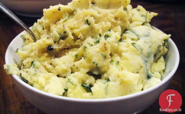 Cuocere il libro: Purea di basilico di patate