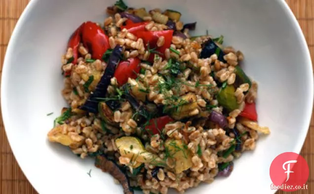 Cena stasera: Insalata di Farro con verdure arrosto