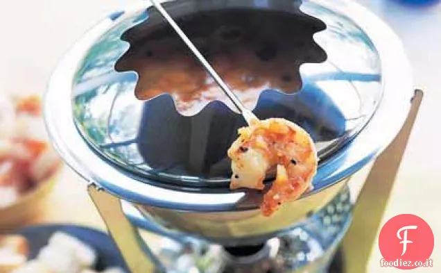 Fonduta di gamberi Bouillabaisse