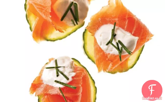 Tartine di salmone con crema di rafano