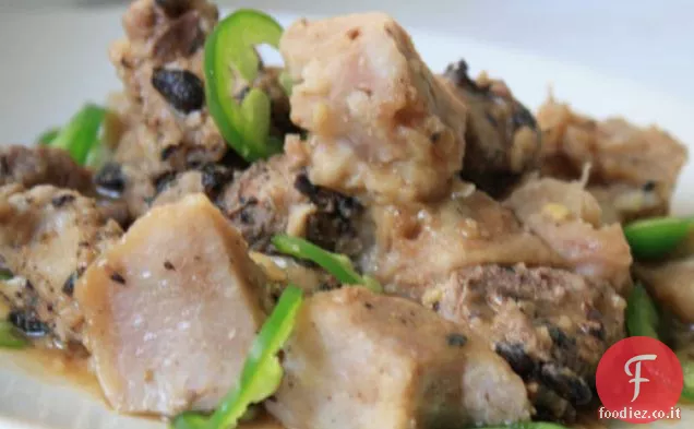 Seriamente asiatico: taro al vapore e maiale in salsa di fagioli neri