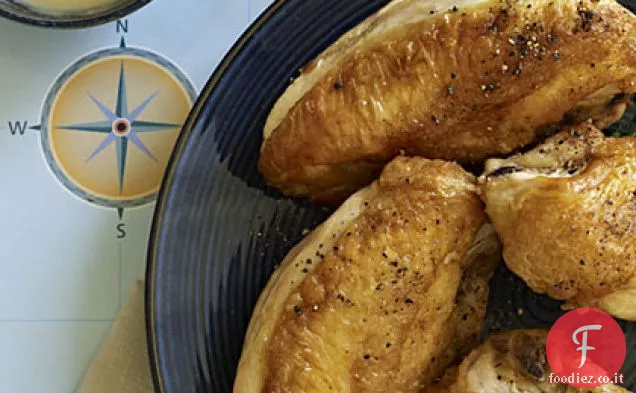 Petti di pollo con salsa classica francese
