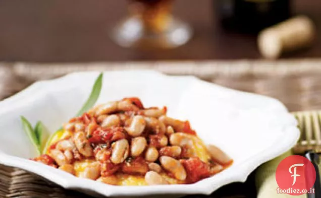 Polenta con Fagioli Brasati al Pomodoro