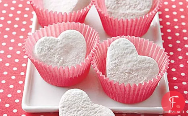 Marshmallow a forma di cuore