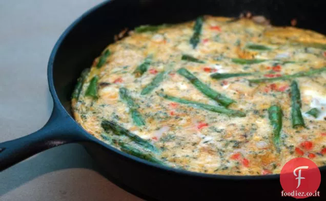 Frittata di asparagi, Lox e Stilton