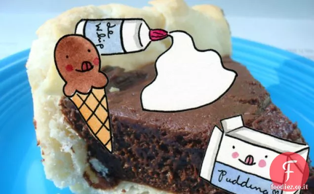 Cakespy: Torta di budino doppio gelato al cioccolato