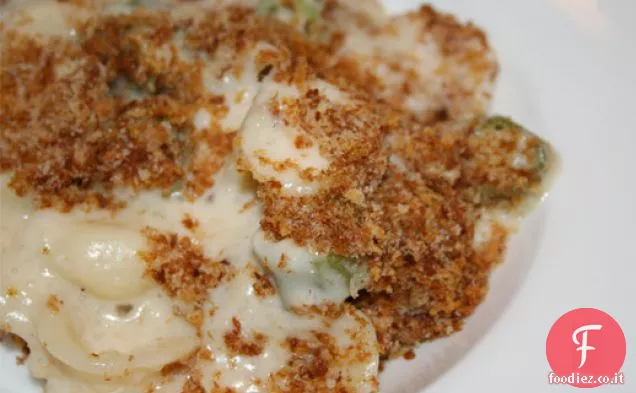 Mac e Formaggio con Gombo e grana