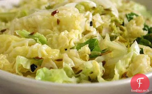 Cavolo appassito con cumino tostato