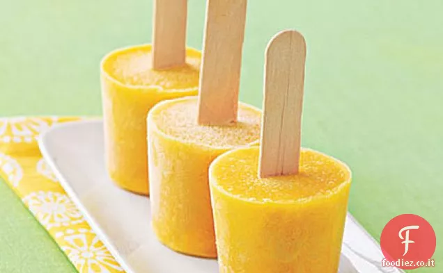 Arancia-Vaniglia Frozen Yogurt Pops