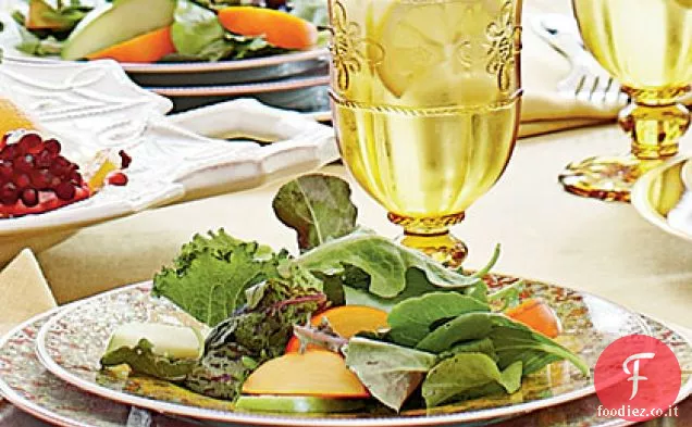Verdure miste con Vinaigrette di noci e fichi