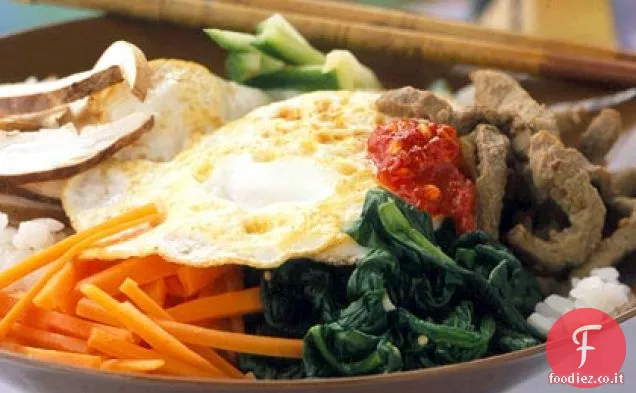 Bibimbop (medley di riso e verdure)