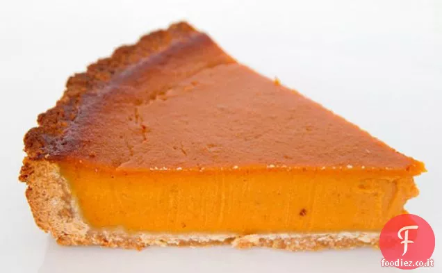 Torte di zucca in miniatura con croste di Graham Cracker