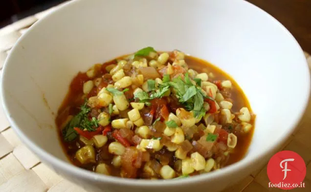 Angrezi Bhutta (curry di mais e pomodoro)