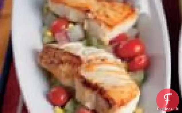 Stufato di verdure con Halibut