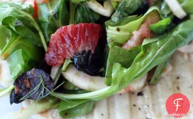 Francese in un lampo: Paillard di pesce spada con insalata di agrumi