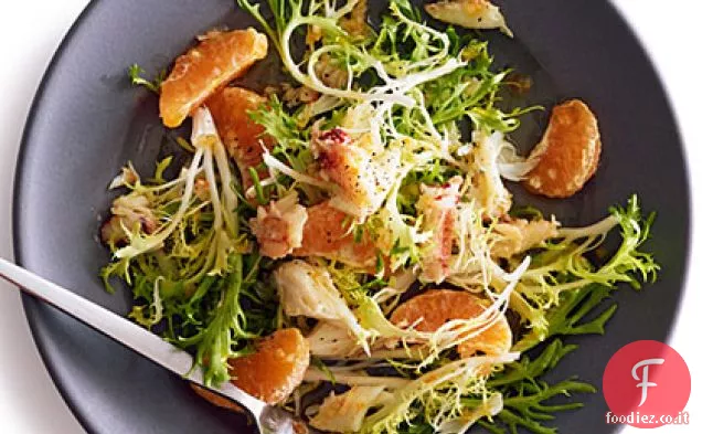 Insalata di granchio e mandarino