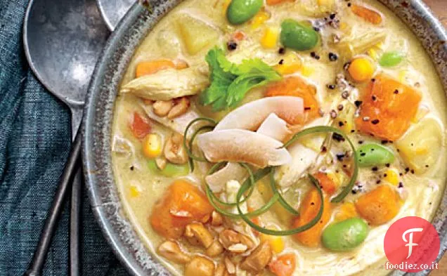 Zuppa di pollo al curry
