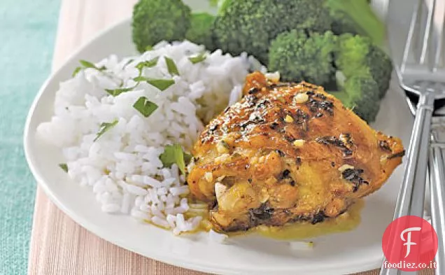 Cosce di pollo al limone e rosmarino