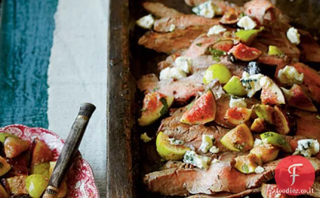 Bistecca al rosmarino con salsa di fichi