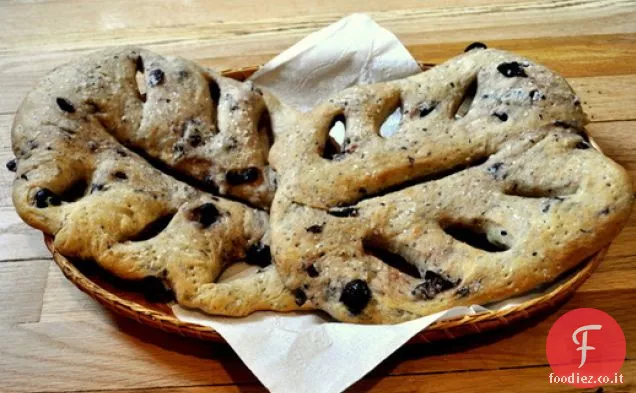 Fougasse al Rosmarino e Olive nere
