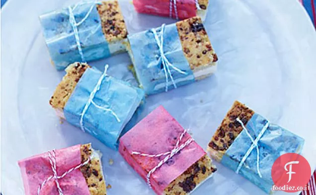 Panini al burro Pecan Biscotto e pesca Gelato