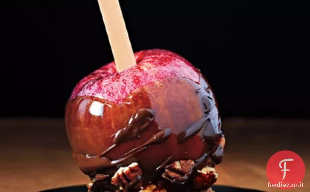 Mele al cioccolato e caramello
