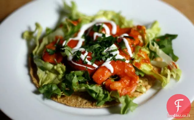 Cena stasera: Tostadas di gamberetti soffocati