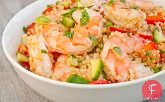 Insalate gravi: gamberetti vietnamiti e insalata di quinoa
