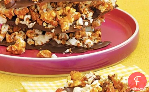 Corteccia di popcorn al cioccolato