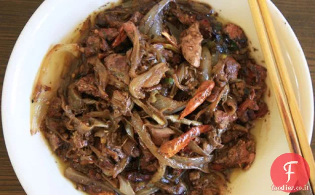 Fegato e cipolle saltati in padella