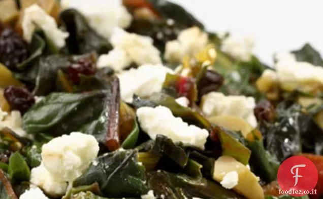 Bietola con Olive Verdi Ribes e Formaggio di Capra Ricetta