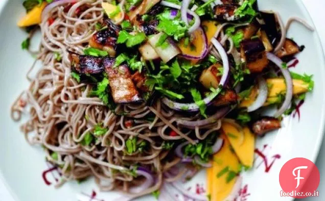 Cuocere il libro: Tagliatelle Soba con melanzane e Mango