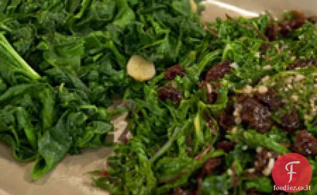 Bietola di agrumi con uvetta
