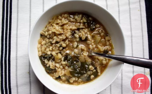 Cena Stasera: Zuppa d'Orzo al Verde