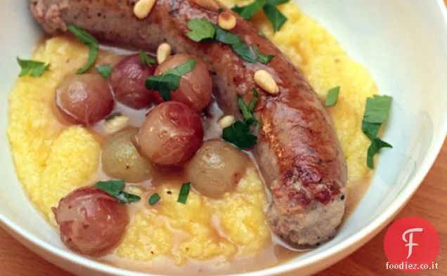 Salsiccia di Finocchio con Uva rugosa ed Estratto d'uva