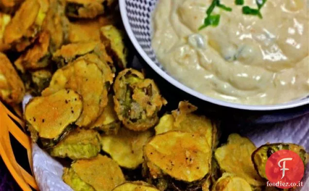 Sottaceti fritti con Remoulade piccante