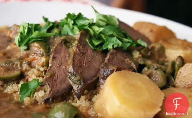 Cuore Brasato con Olive, datteri e Cannella