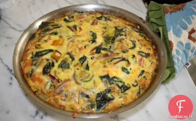 Frittata di bietola svizzera