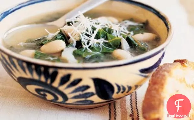 Zuppa di bietole e fagioli bianchi