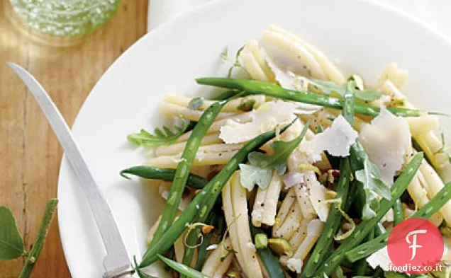 Insalata di pasta di fagioli verdi con Vinaigrette al limone e timo