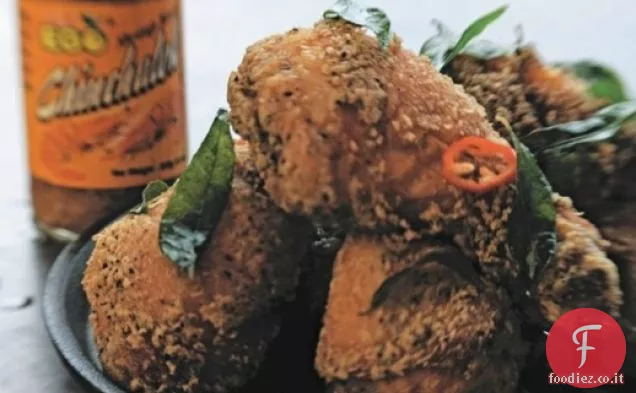 Pollo fritto alla foglia di curry di Zakary Pelaccio