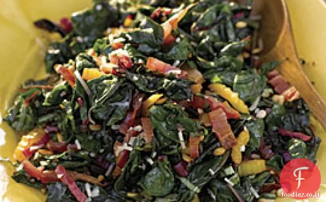 Bietola Arcobaleno con Pinoli, Parmigiano e Basilico