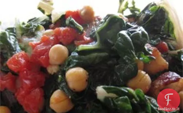 Bietola con Ceci e Pomodori freschi