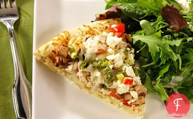 Pizza di pollo all'aglio
