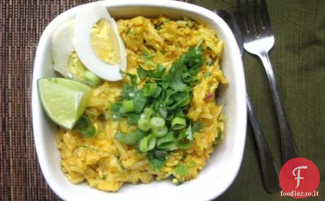 Kedgeree (Riso al curry britannico con eglefino affumicato)