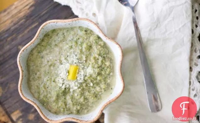 Zuppa di broccoli, bietole e fagioli