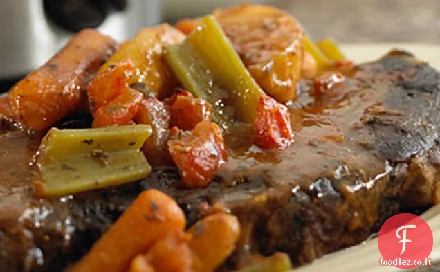 Zesty Slow-Cooker italiano arrosto di pentola
