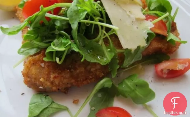 Milanese di vitello con Insalata di rucola