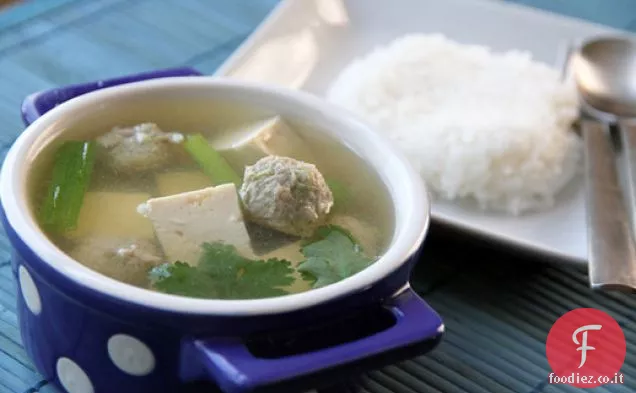 Thai Tofu-Zuppa di maiale