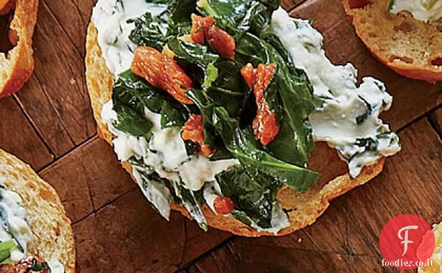Crostini di prosciutto e Verdure